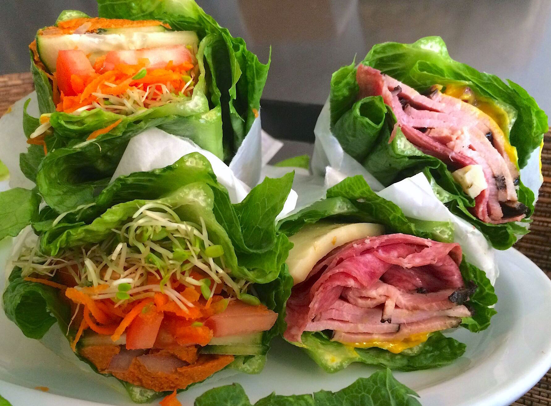 Hana Picnic lunch Lettuce Wrap Sandwiches
